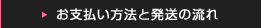 お支払方法と発送の流れ