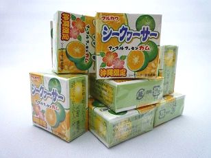 沖縄限定シークァーサーマーブルフーセンガム